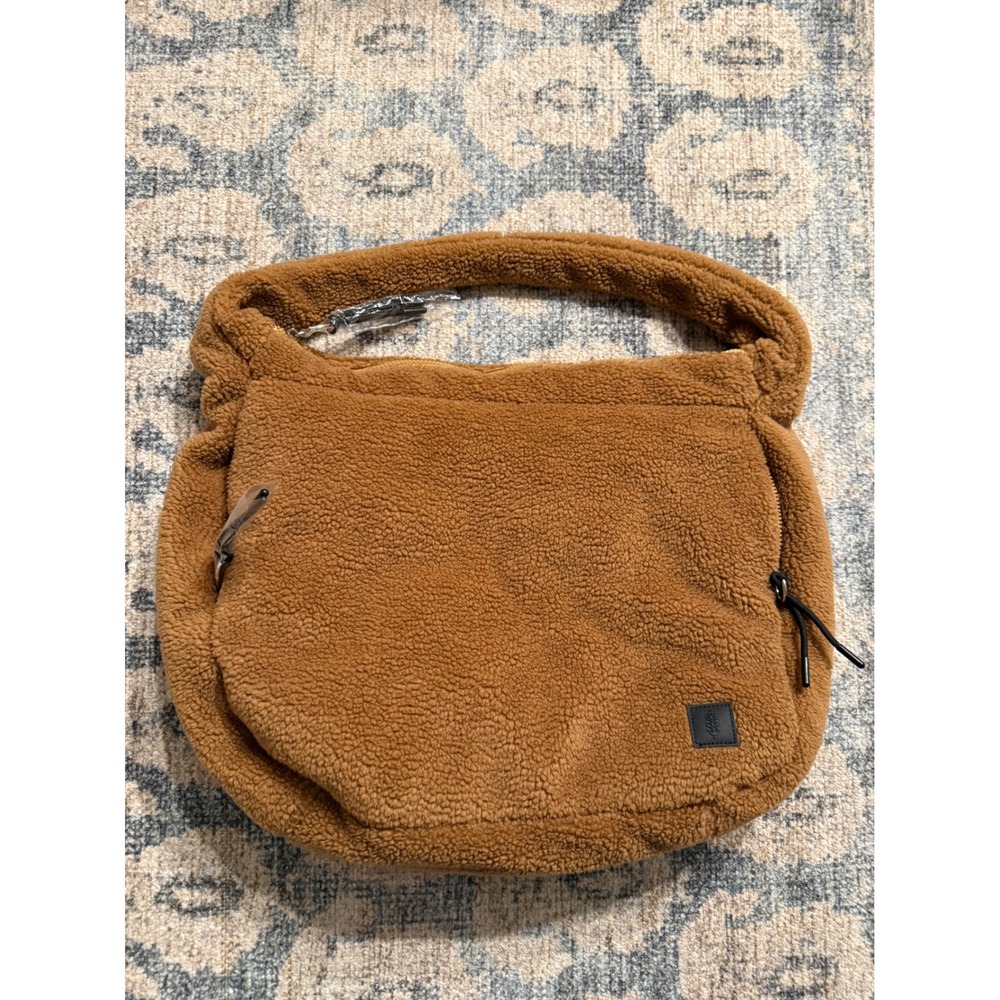 Free People Movement Cozy Carryall Sherpa Tote Bag Purse Coco Teddy NWOT